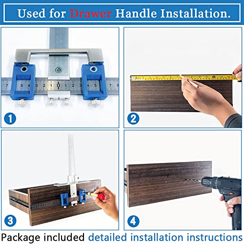 King&Charles Metal Cabinet Hardware Jig & Auto Center Punch Set - style: PRO-Metal