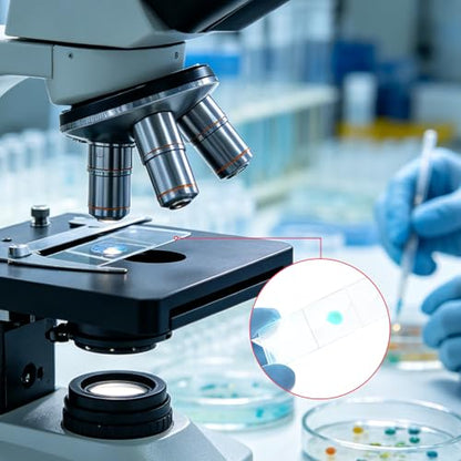 Glass Microscope Slides and Coverslips, 72 Slides + 100 Coverslips