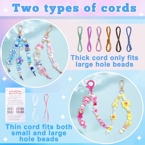 TOHONGADON 1227 PCS Beaded Keychain Making Kit for Women,DIY Bag Charm Kits - color: 1227 PCS Beads