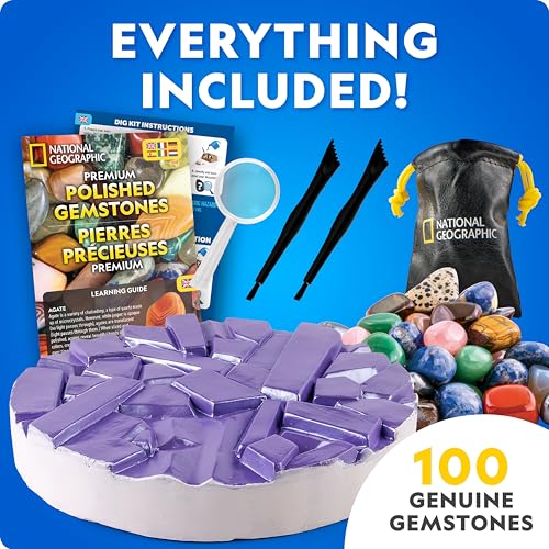 National Geographic Gigantic Gemstone Dig Kit with 100 Real Gems - style: 100 Stunning Gems