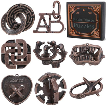 Mytothfy Brain Teaser Puzzles for Adults Teens Kids, 3D Puzzle Game Toys - color: Style C