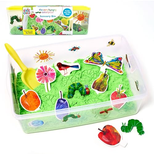 Creativity for Kids The Very Hungry Caterpillar Sensory Bin - Toddler Sensory Toys from The World of Eric Carle Books, Preschool Learning Activities and Fine Motor Toys for Toddlers (Ages 3+) - style: Very Hungry Caterpillar