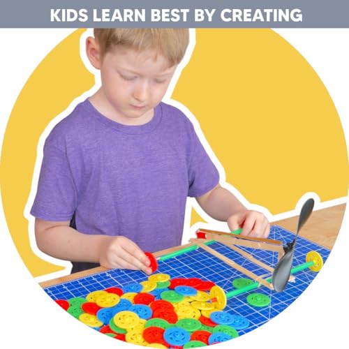 Toy Wheels, 200-Pack – Small Plastic Wheels for Crafts and STEM Projects - color: Multi, size: 100pcs (Pack of 2)