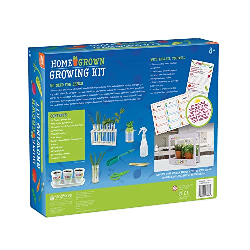 Home Grown Hydroponic Growing Kit - Tools & Instructions for No-Waste Kitchen Gardening. Ages 8 and up.