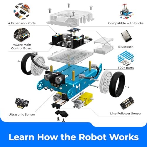 Makeblock mBot STEM Coding Toys Robotics for Kids Ages 8-12 - size: mBot Blue
