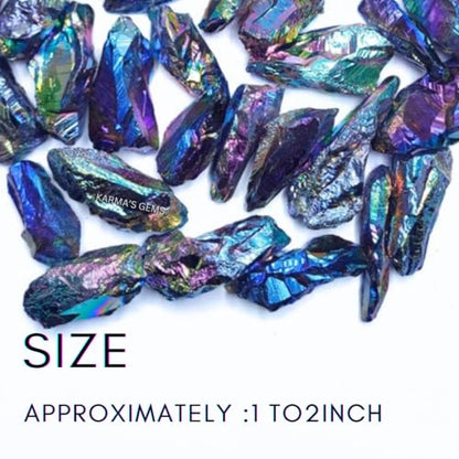 Crystals, Rocks, Jade, Crystals and Healing Stones, Witchcraft Supplies, Healing Crystals, Stones, Healing Stones, Rock Collection, Agate, Raw Stones (Amethyst Tanzine Aura Quartz, 2 Pcs) - color: Amethyst Tanzine Aura Quartz