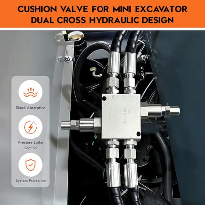 Mini Excavator Cushion Valve Kit, Hydraulic Swing Motor Buffer Valves