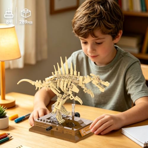 Spinosaurus Dinosaur Fossil Building Set, Mechanical Dino Skeleton Modelxc - color: Spinosaurus
