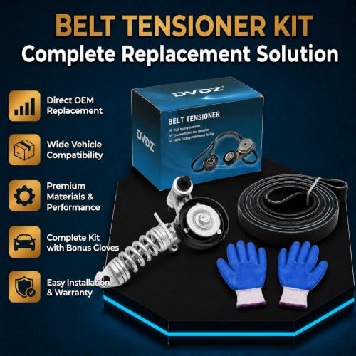Belt Tensioner with Pulley & Serpentine Belt Fits 2011-2016 Chevy Cruze 2012-2019 Sonic 2013-2020 Trax 2016 Cruze Limited 2013-2020 Buick Encore Replace 55565236 5PK1400 - size: 90K 38344A