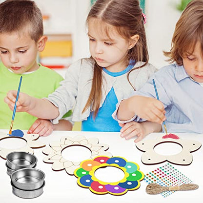 Fennoral 4 Pack DIY Wooden Bird Feeder Craft Kit for Kids - color: Bird Feeder