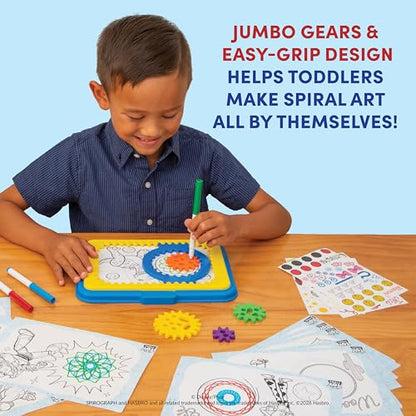 Spirograph Disney Jr. Toddler Arts and Crafts, Drawing Art Kit, Toddler Activities, Drawing Pad, Jumbo Gears, Washable Markers, Unleash Your Child Inner Artist, Ages 3+ - style: Toy Story