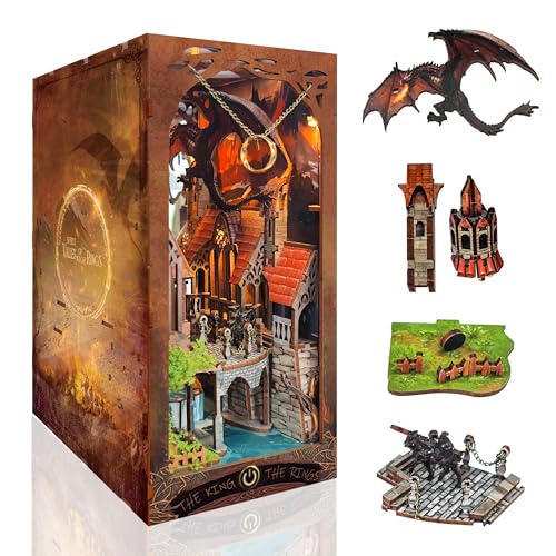 Book Nook Kit with LED Lights DIY Miniature Dollhouse - color: Spirit Valley of the Magic Ring