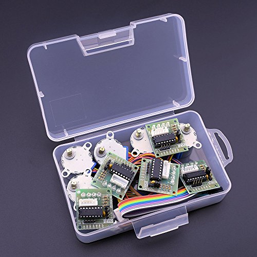 ELEGOO 5 Sets 28BYJ-48 ULN2003 5V Stepper Motor with ULN2003 Driver Board - size: Small