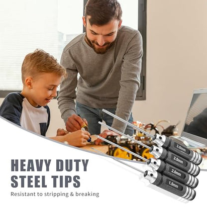 RC Hex ScrewDriver Set - 4pcs 1.5mm 2.0mm 2.5mm 3.0mm RC Tool Kit