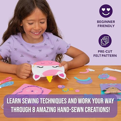 Let's Learn to Sew - Mini Sewing Kit for Beginners - Arts and Crafts, Art Supplies - Includes Sewing Supplies - Easy-to-Follow Instructions, Arts & Crafts, Ages 5+ - style: Learn To Sew