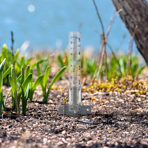 La Crosse 704-1514 5 Inch Glass Rain Gauge