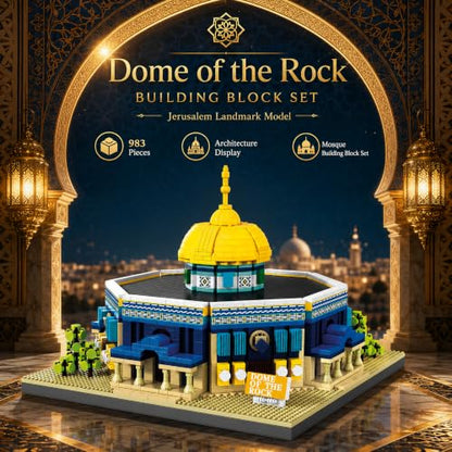 Dome of The Rock Micro Mini Building Blocks Sets 983 PCS - style: Dome of The Rock