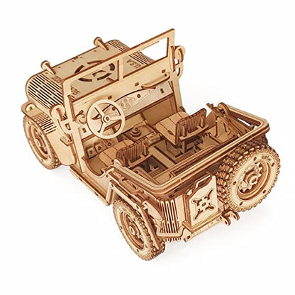 3D Wooden Off-Road Vehicle Puzzle, Wood Crafts DIY Assembly Mechanical SUV Model Kits, Wooden STEM Brain Teaser Puzzle, Christmas Birthday Gifts 3D Puzzle for Adults & Teens - color: Suv