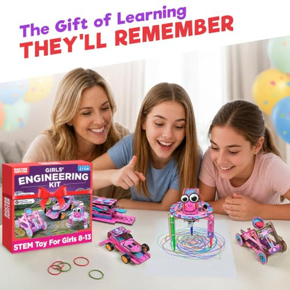 Doctor Jupiter Girls’ Engineering Kit for Kids Ages 8+, Birthday Gifts - style: Girls' Ultimate Engineering Kit: 8+