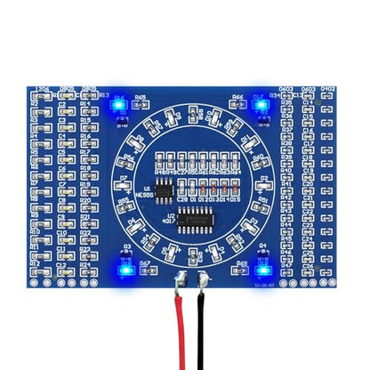 SMD Soldering Practice Kit – Build a LED Light Rotating Display | DIY Electronics Training Kit for STEM Education, Beginner Soldering School Project with PCB Board