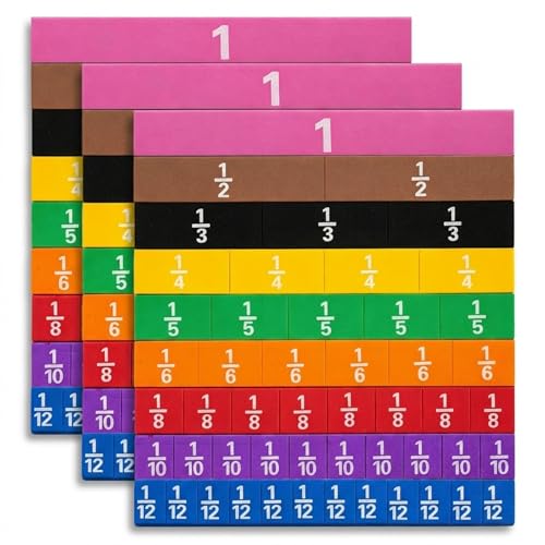 Magnetic Fraction Tiles, 3 Sets, EVA Foam
