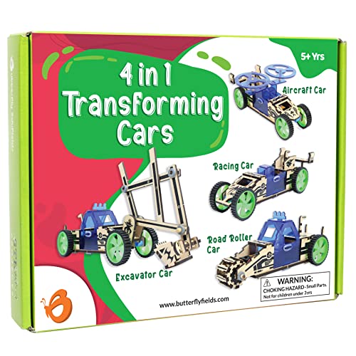 ButterflyEdufields 4in1 Cars Educational STEM Kits for Kids Ages 6-8-10-12 - style: Science Kit
