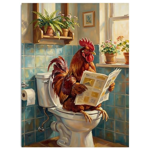 Chicken Diamond Painting Kits for Adults Chicken Diamond Art Kits 12x16 In - color: G9530