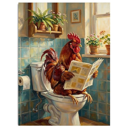 Chicken Diamond Painting Kits for Adults Chicken Diamond Art Kits 12x16 In - color: G9530