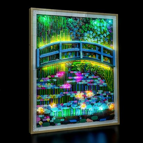 LocoLee Light kit Compatible with Lego 31220 Claude Monet – Bridge Over a Pond of Water Lilies - No Actual Model Only Lights, LED Lighting Compatible with Lego 31220 Monet (Standard Version) - style: Standard Version