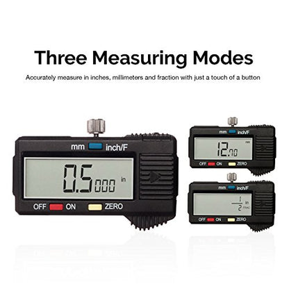 NEIKO 01408A 8” Electronic Digital Caliper Extra Large Display | 0-8 Inches | Inch/Fractions/Millimeter Conversion | Polished Stainless Steel - size: 8 Inch, style: Stainless Steel