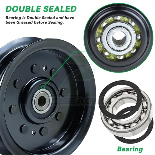 532196104 Husqvarna Idler Pulley for Husqvarna 48" 54" Z254f Mower - size: 1x196104