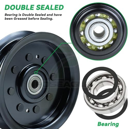 532196104 Husqvarna Idler Pulley for Husqvarna 48" 54" Z254f Mower - size: 1x196104