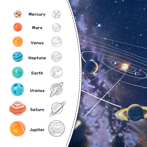 Adena Montessori Wooden Solar System Puzzle, 3-6y