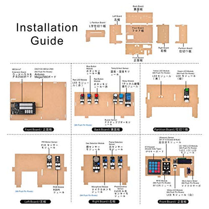 OSOYOO IoT Electronic Smart Home Learner Kit for Arduino Mega2560, Learning STEM,Internet of Things,How to Code, Mechanical Building, Educational Coding for Starter