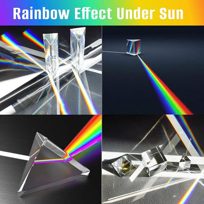 6 Pack K9 Optical Crystal Photography Prism Set for Creative Photography