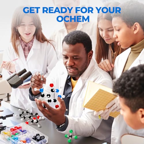 JoyCat 238-Piece Molecular Model Kit for Organic and Inorganic Chemistry - style: 238 Pieces
