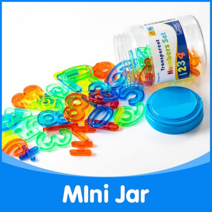 56 Pcs Translucent Numbers - Light Table Toys - style: Numbers