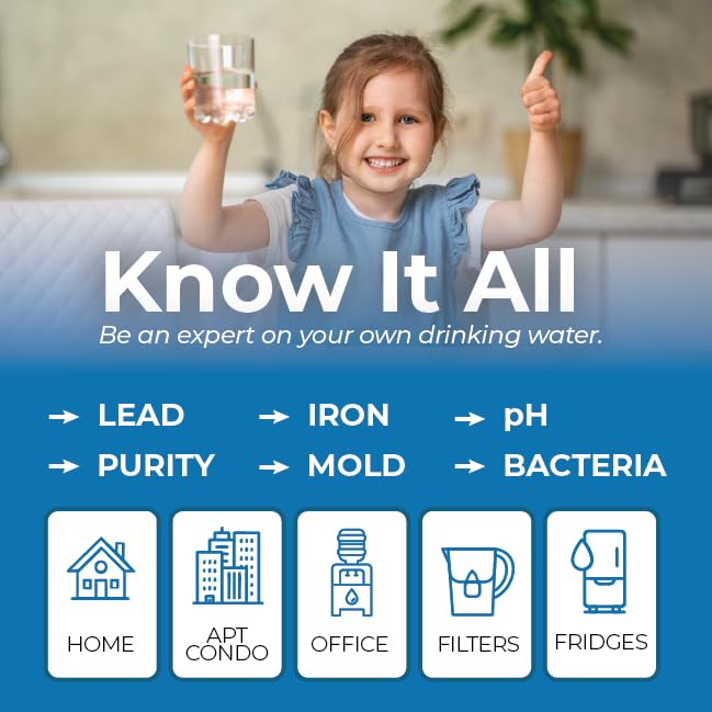 Drinking Water Test Kit, Detekt (USA) DIY for Lead, Bacteria, Mold & pH - size: 1 Water Sample