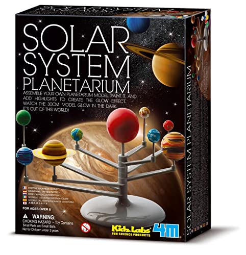 4M Solar System Planetarium - DIY Glow-in-the-Dark Model Kit for Kids - style: Glow