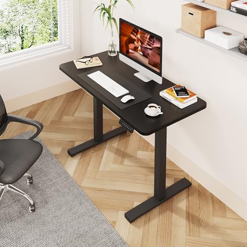 40''x24''One-Piece Adjustable Large Standing Desk for Home Office - color: Black, size: 4024