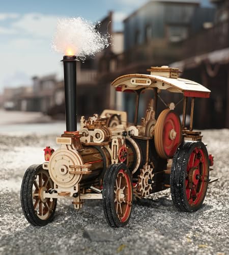 3D Wooden Puzzles for Adults, Steam Locomotive Model Cars Kits for Adults, 3D Wood Puzzle Adult, Valentines Day Gift Model Building Kits, Train/Hobbies/Crafts