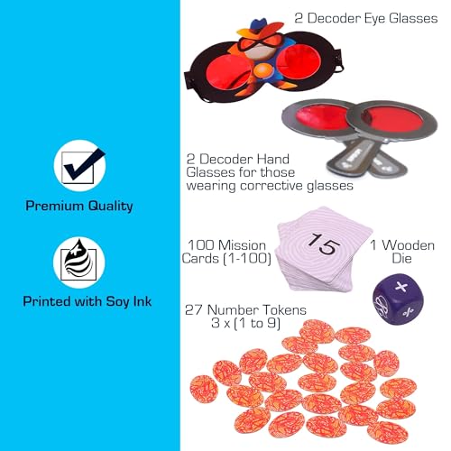 Chalk & Chuckles Super Math Spy Board Game for Kids Ages 8-12 | Practice Multiplication, Division, Addition & Subtraction | STEM Math Toy for Boys & Girls | Educational Game for Classroom & Family Fun