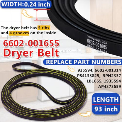 DV42H5200EP/A3 DV42H5200EW/A3 Dryer Roller Belt Kit Fit For Sam-sung