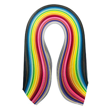 Woohome Quilling Supplies Paper Quilling Kits with 13 Quilling Tools and 1300 Strips Quilling Paper for Craft - color: Style 2