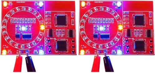 Gikfun DIY SMD SMT Welding Practice Soldering Skill Training Board NE555 CD4017 Water Flowing Led DIY Kit EK1885 (Pack of 2) - size: 80mm x 60mm (Pack of 2)