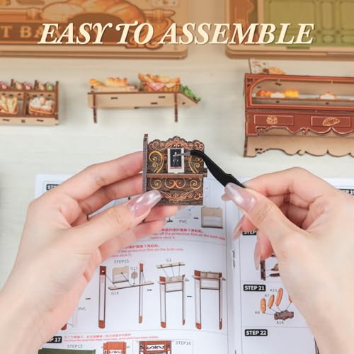 CUTEBEE Book Nook, DIY Miniature House Kit, Bakery Dessert Shop Booknook - color: Mrs.hunt Bakery
