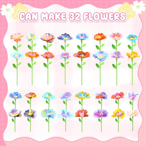 beefunni DIY Flower Bouquet Craft Accessories, Can Make 32 Flowers - color: Refills