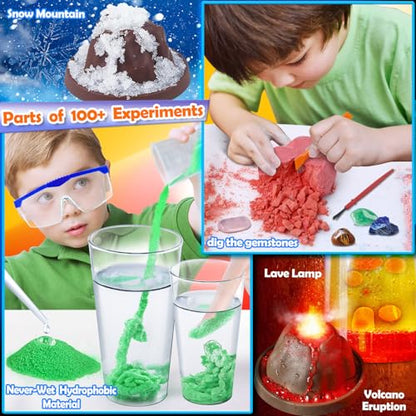 UNGLINGA 100+ Science Lab Experiments Kit for Kids - style: Science Kit with 100 Experiments