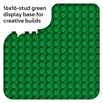 LEGO DUPLO Green Building Plate - Learning and Educational Building Toy for Toddlers, Preschool, Boys and Girls, Ages 1.5+ - Gift Ideas for Birthdays - 10460