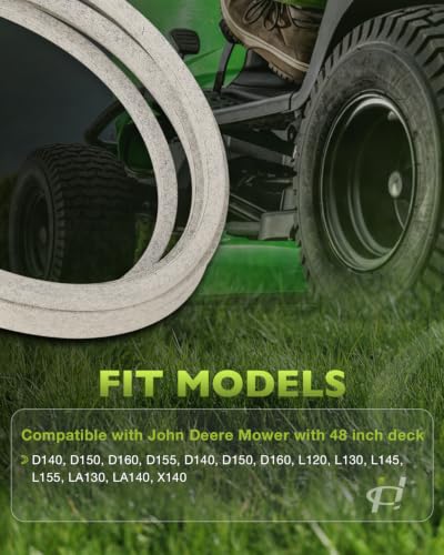 Deck Belt Pulley Kit Fits John Deere 48" Deck D140 D150 L120 L130 LA130 - size: JD Set